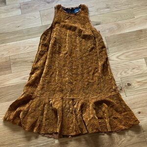 Anthropologie Maeve trapeze cut out textured  dress sz 4